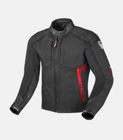 Berik Flexius Motorcycle Leather Jacket-Red
