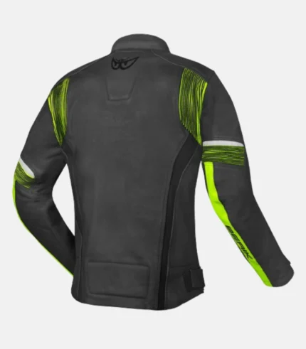 Berik Flexius Motorcycle Leather Jacket-green-b