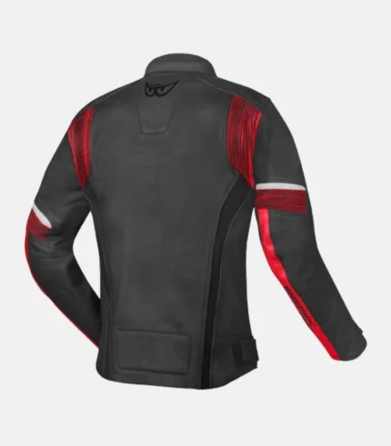 Berik Flexius Motorcycle Leather Jacket-red-b