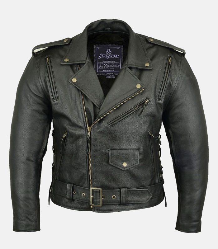 Brando-Armours-Sidelaced-Leather-Jacket