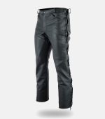 Classic Leather Motorcycle Disco Pant Side Laced Trouser