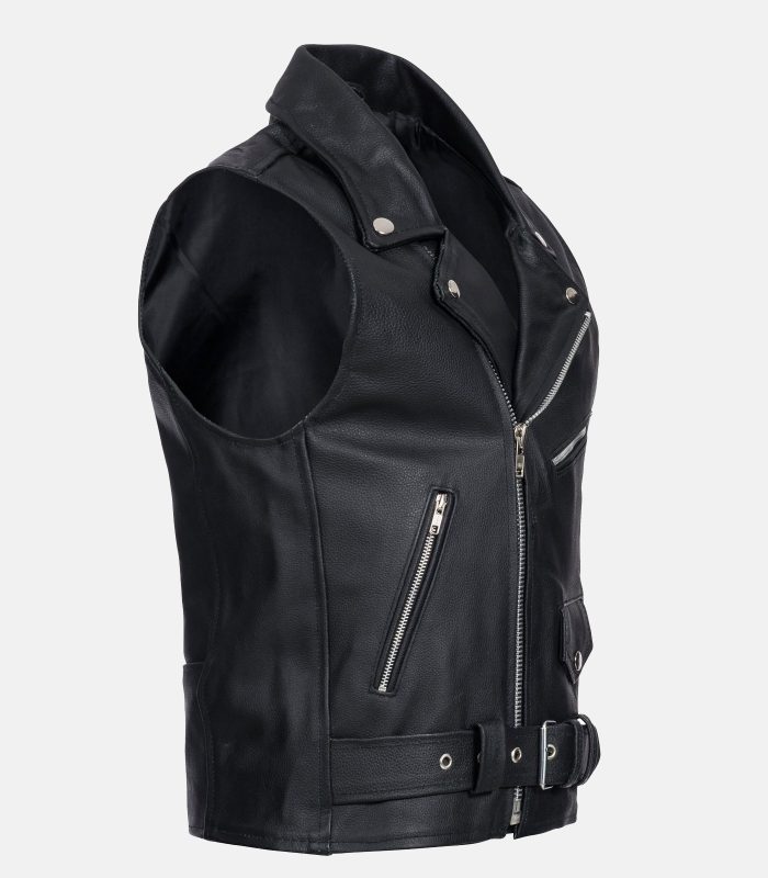 Mens-Motorcycle-Classic-Leather-Brando-Vest