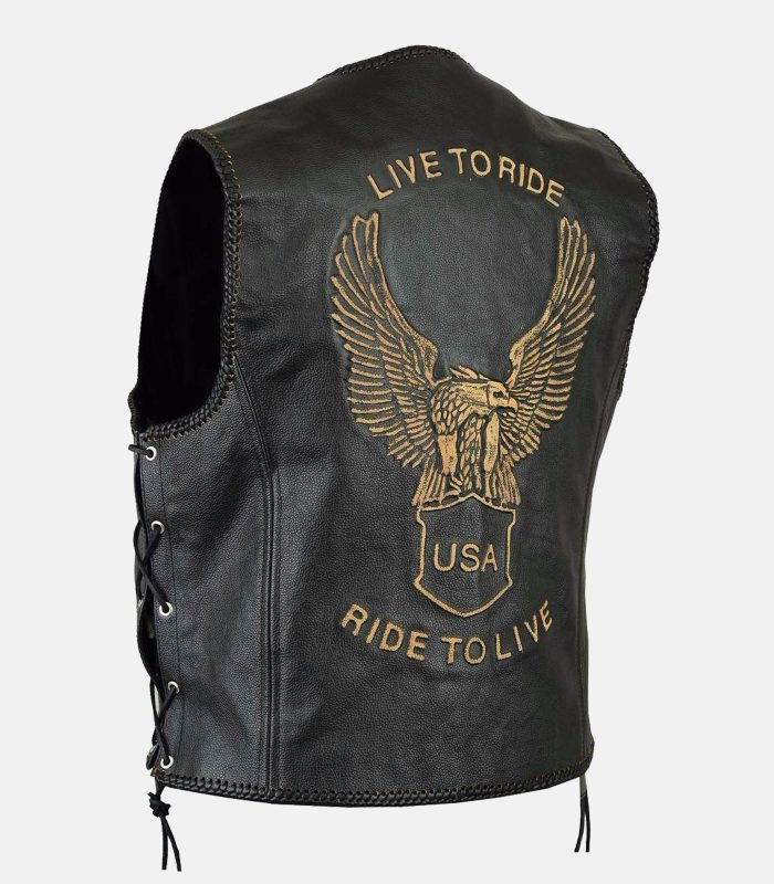 Mens Buff Off Live To Ride Motorcycle Vest