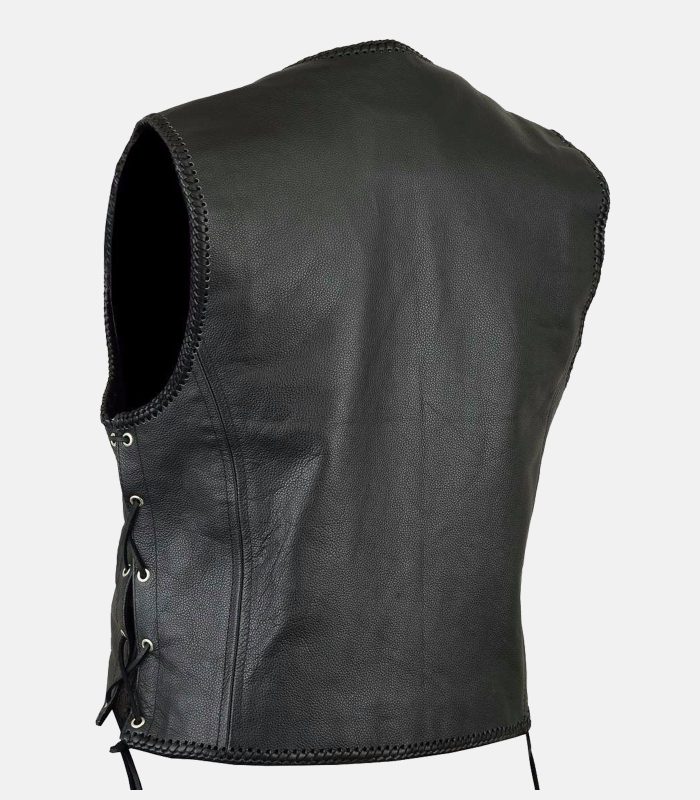 Mens Fishhook Buckles Vest with Zipped Pockets